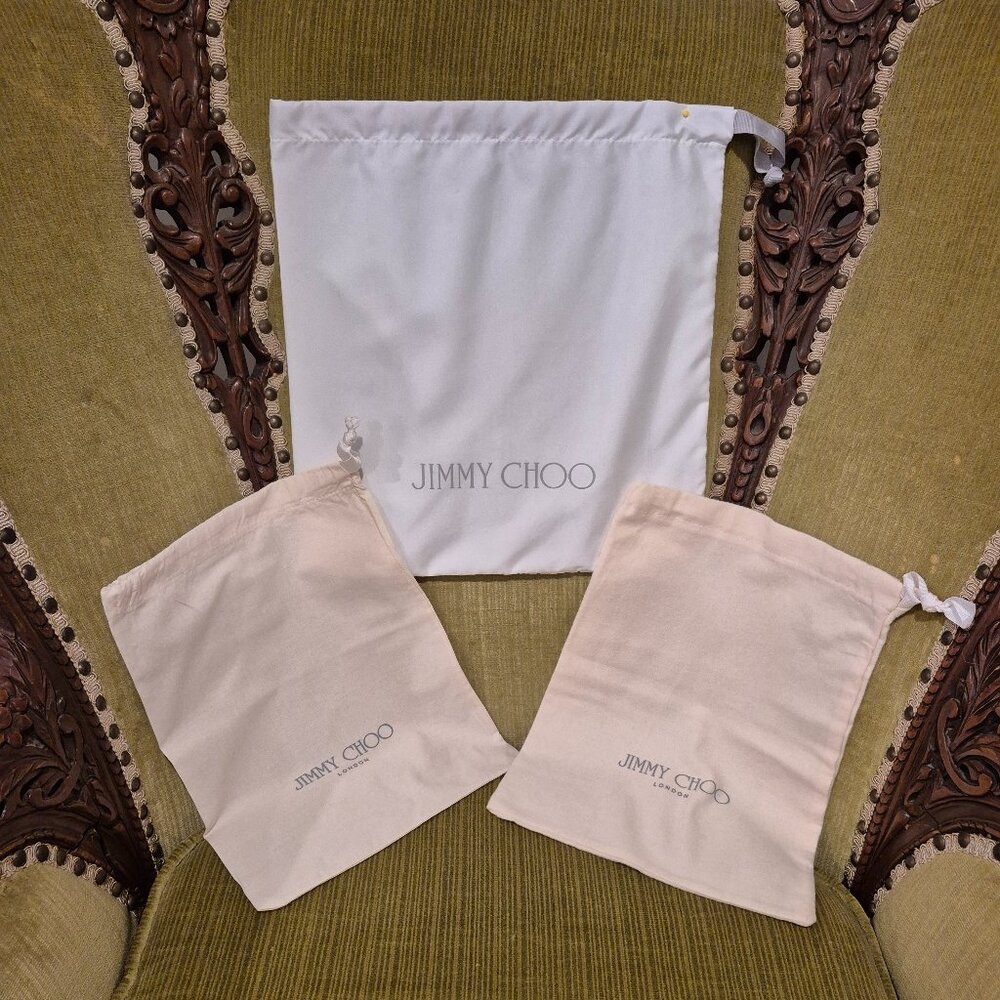 JIMMY CHOO set of 3 NEW  dust bags